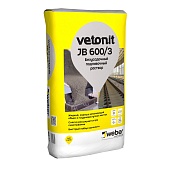 Раствор безусадочный вебер.ветонит Джей Би 600/3 25 кг (40шт/палл) (фото)
