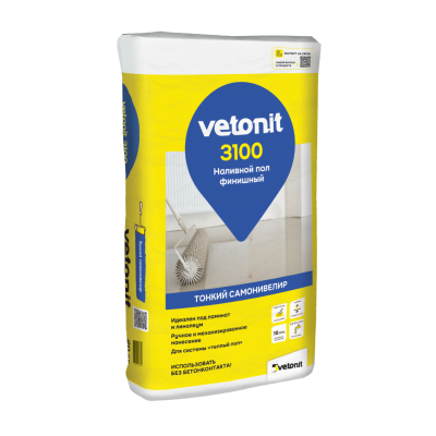 Наливной пол финишный Вебер ветонит 3100 20 кг (фото)